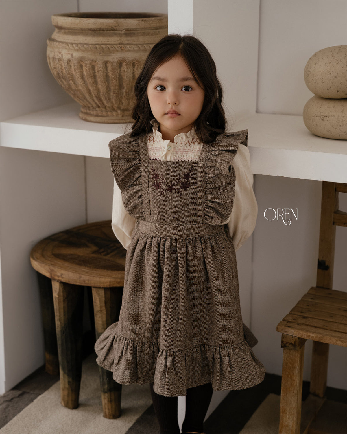 【OREN】solen suspender dress