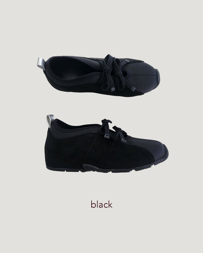 satin switching ribbon girly sneakers