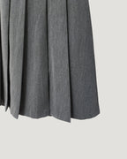 waist frill pleats middle skirt