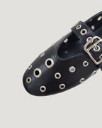 studs mary jane flat shoes