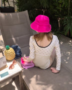 dot long sleeve swimwear