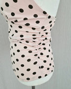 polka dot halter neck bustier