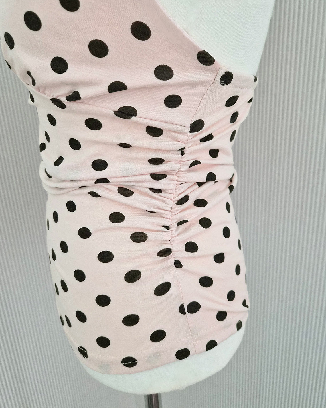 polka dot halter neck bustier