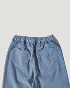 heart pocket corduroy pants
