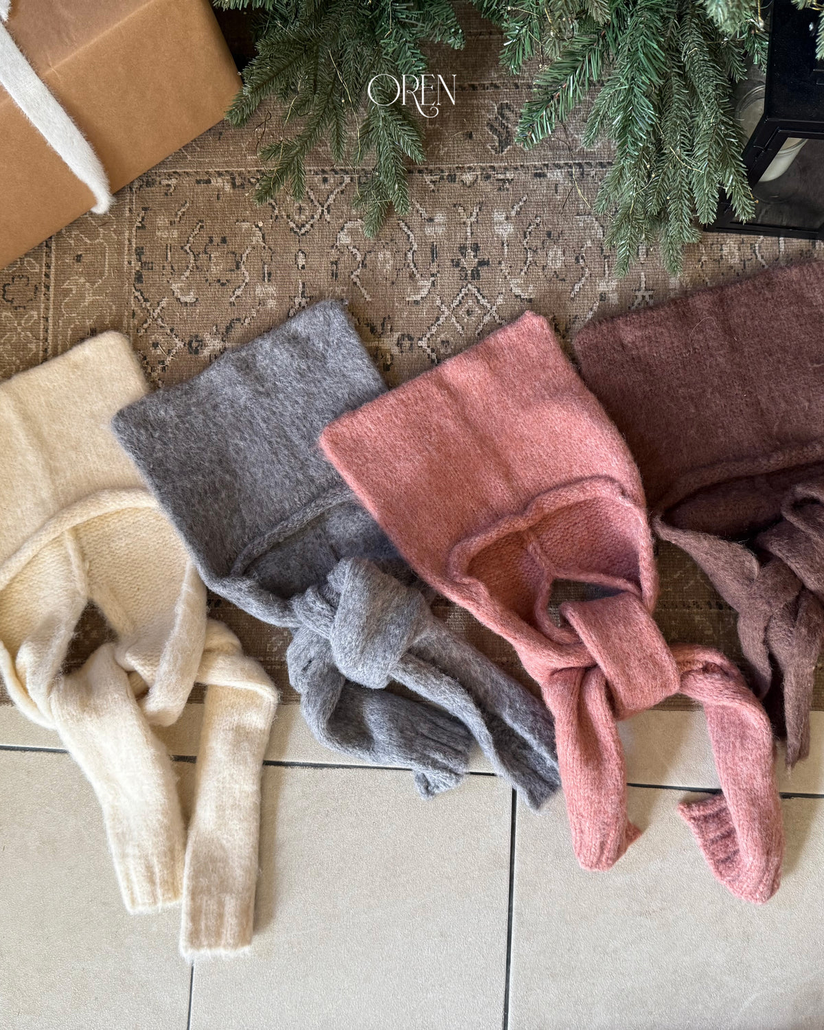 【OREN】cat muffler beanie