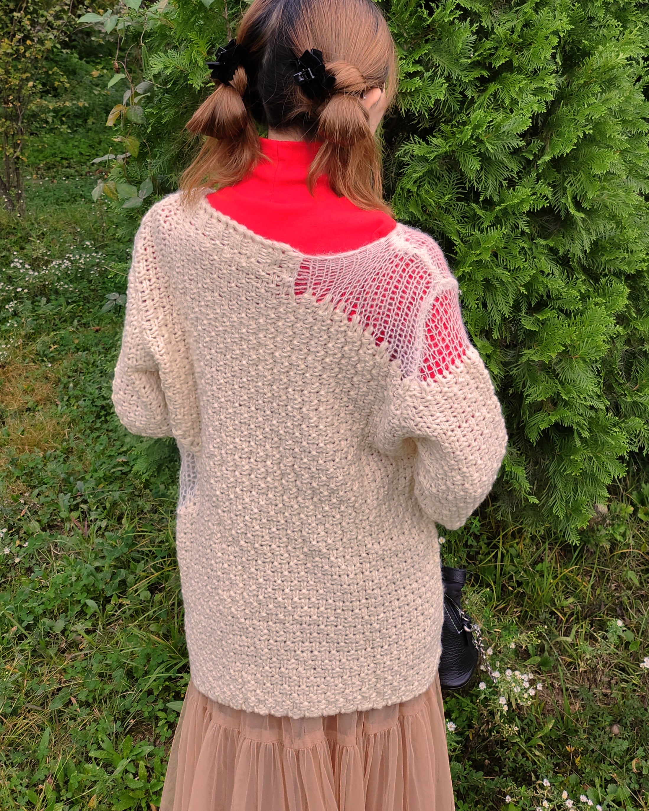 damage chunky knit