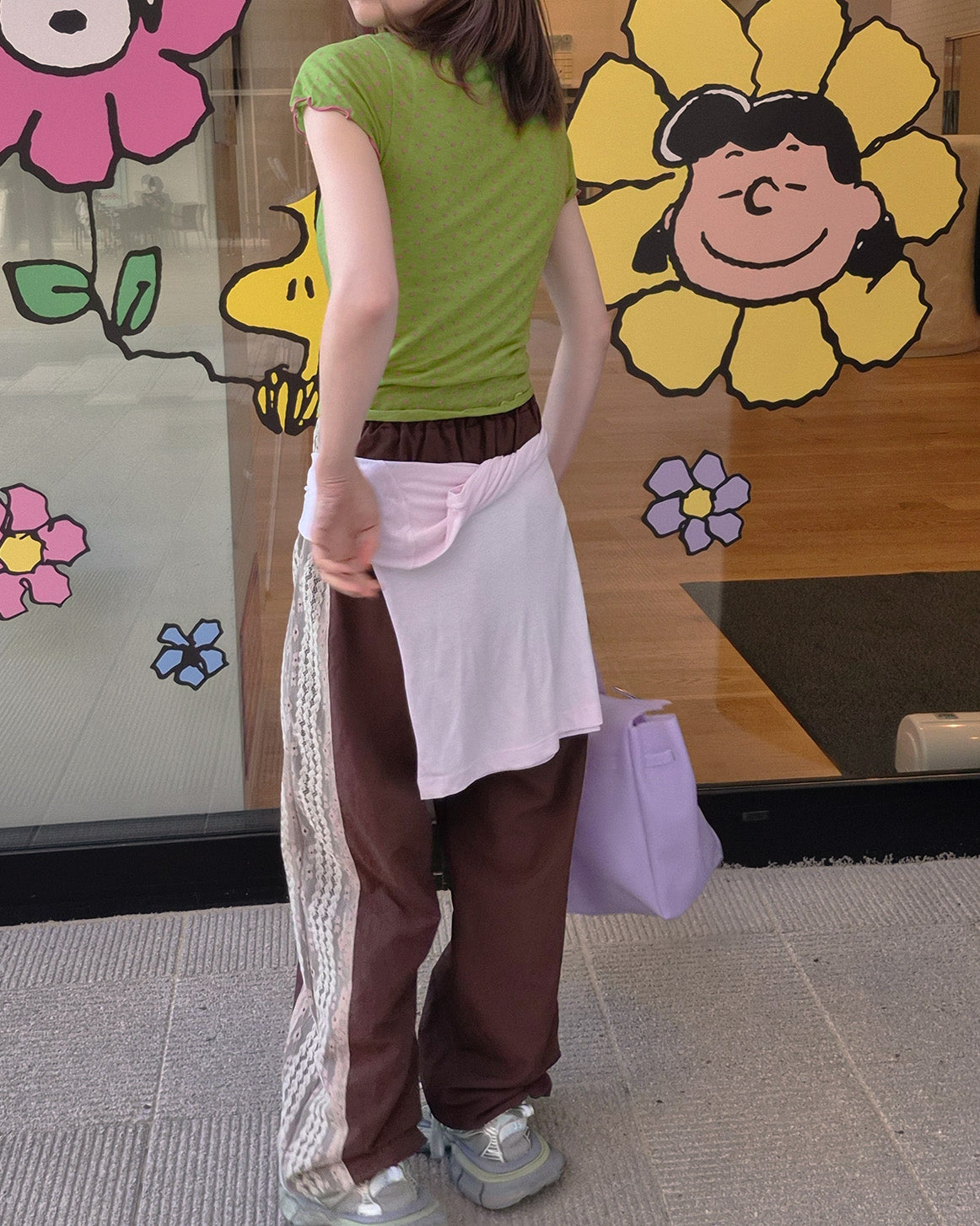 flower mellow sheer tencel T