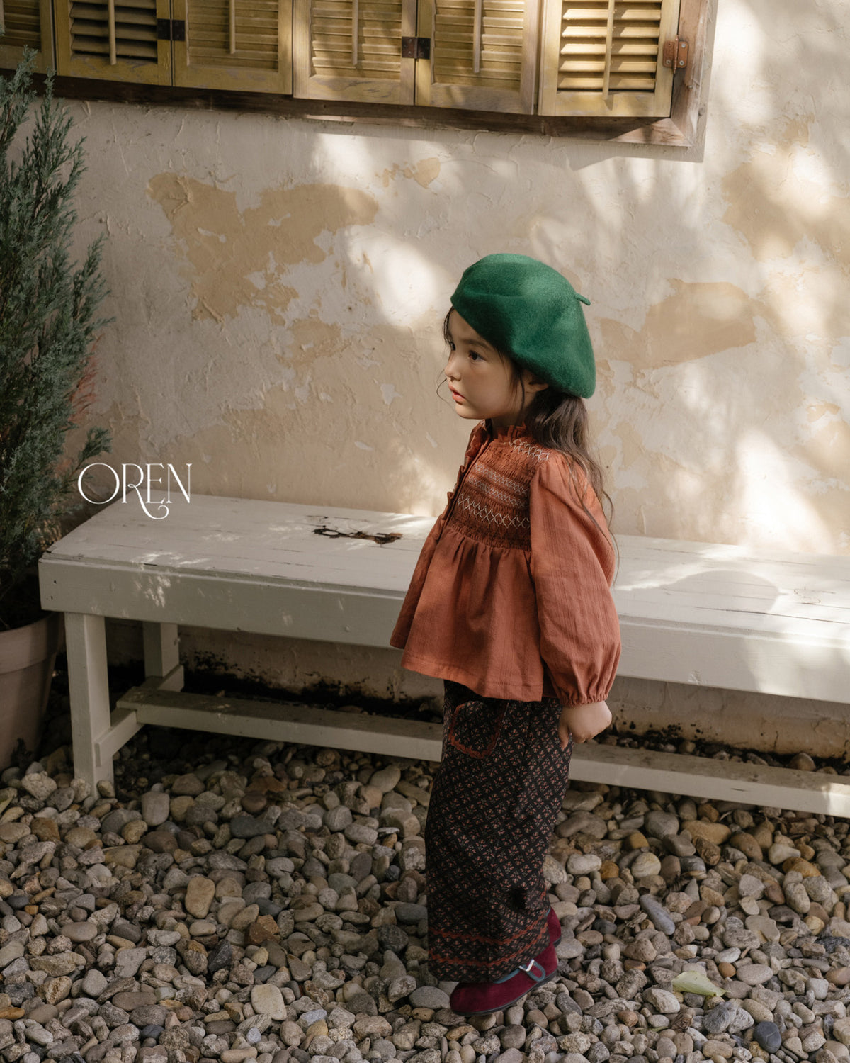 【OREN】merci smock blouse
