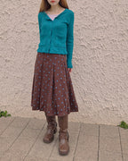 pocket point round neck cardigan
