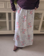 blurred rose long skirt