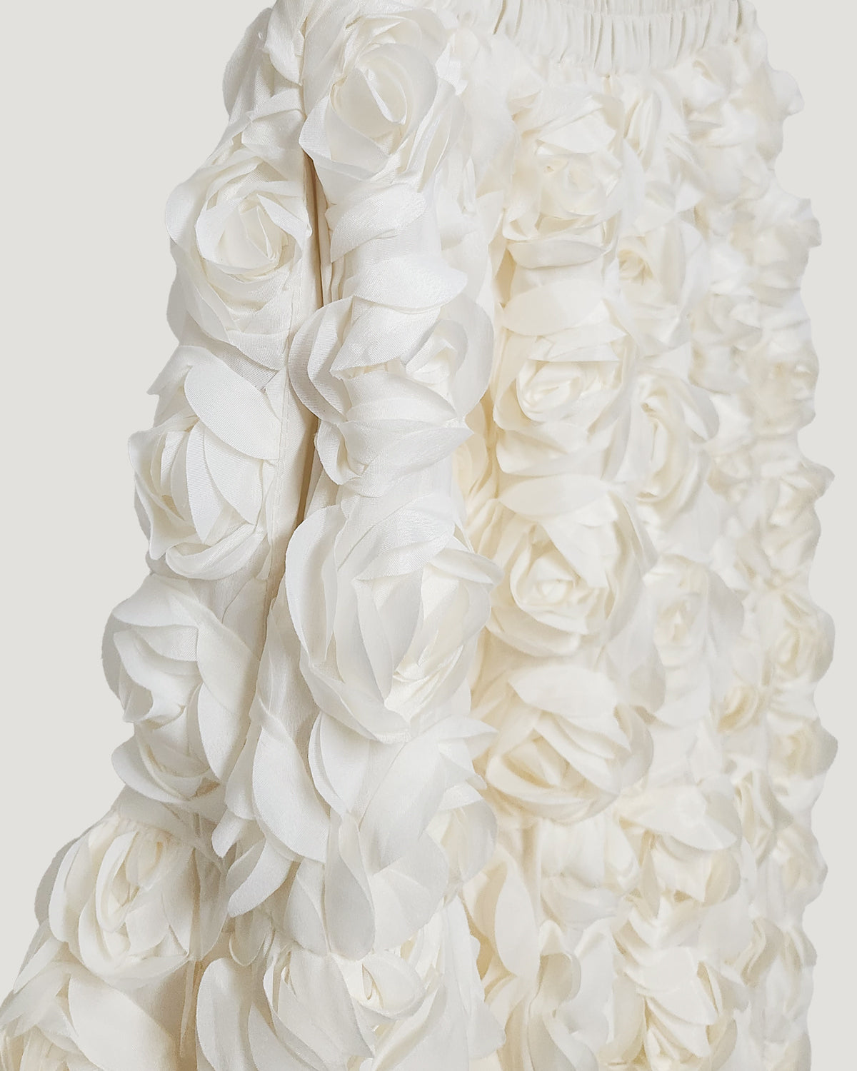 rose volume flare skirt