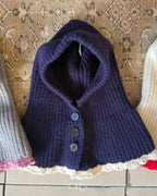 【OREN】bicolor cape balaclava