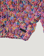 multi color handmade volume short knit