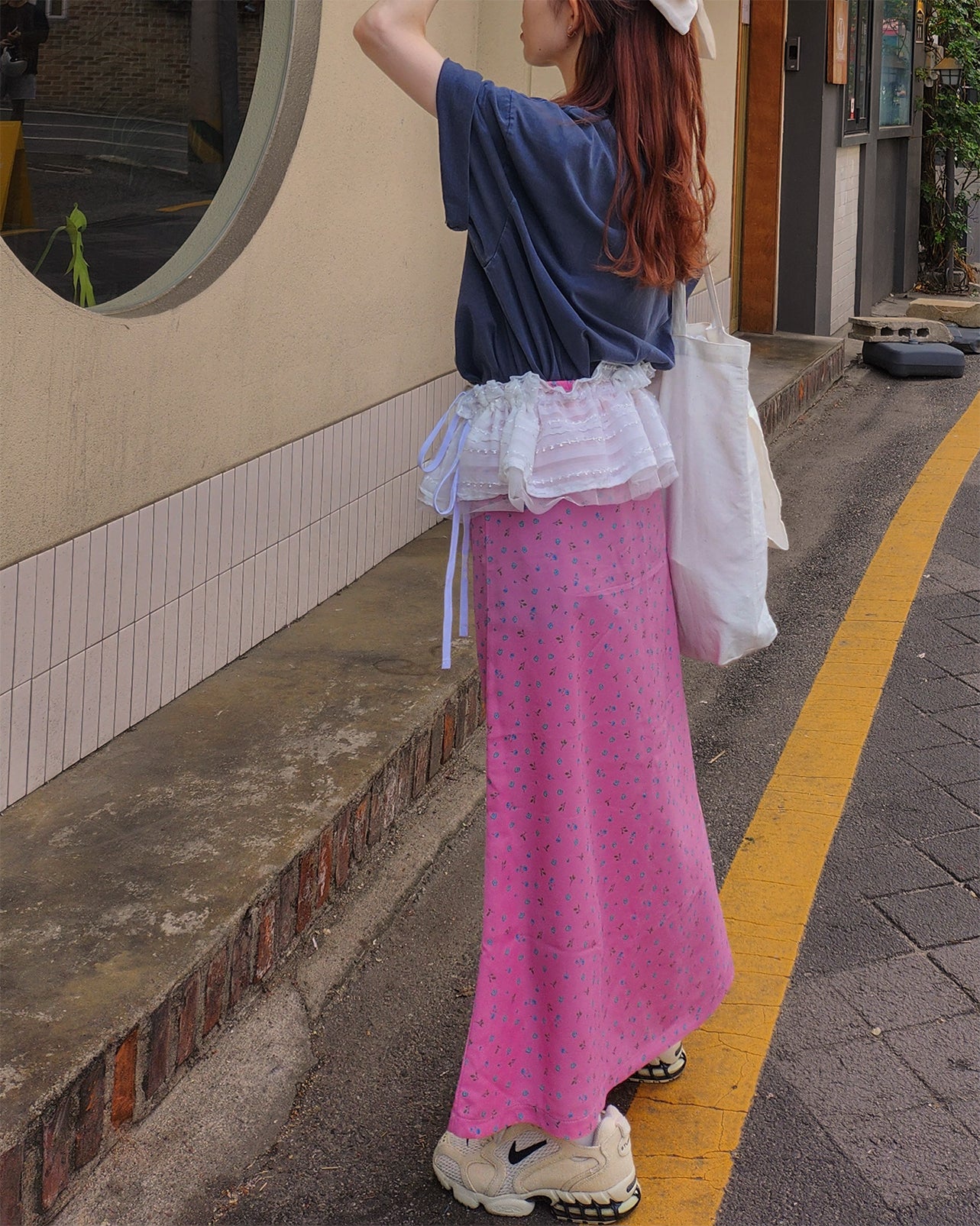 flower mermaid long skirt