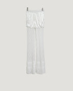 lace hem frill pants