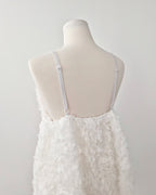 rose motif volume tunic
