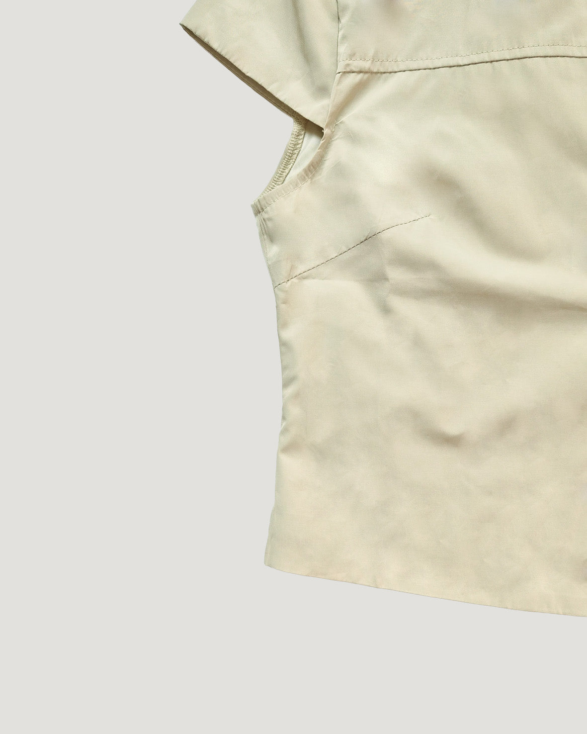 stand collar button point shirt