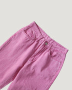 pigment color straight wide cotton pants