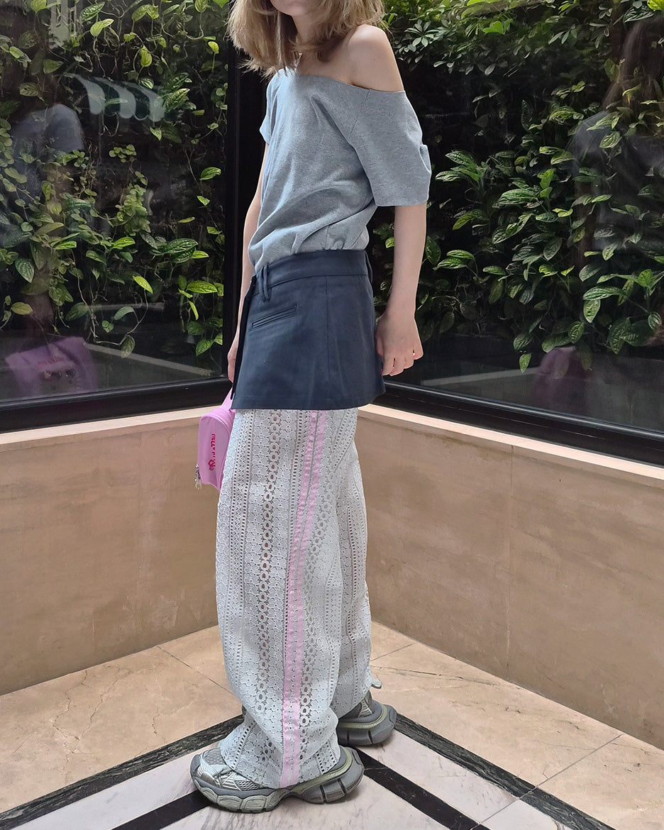layered wrap skirt