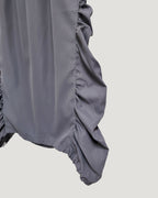 side shirring long skirt