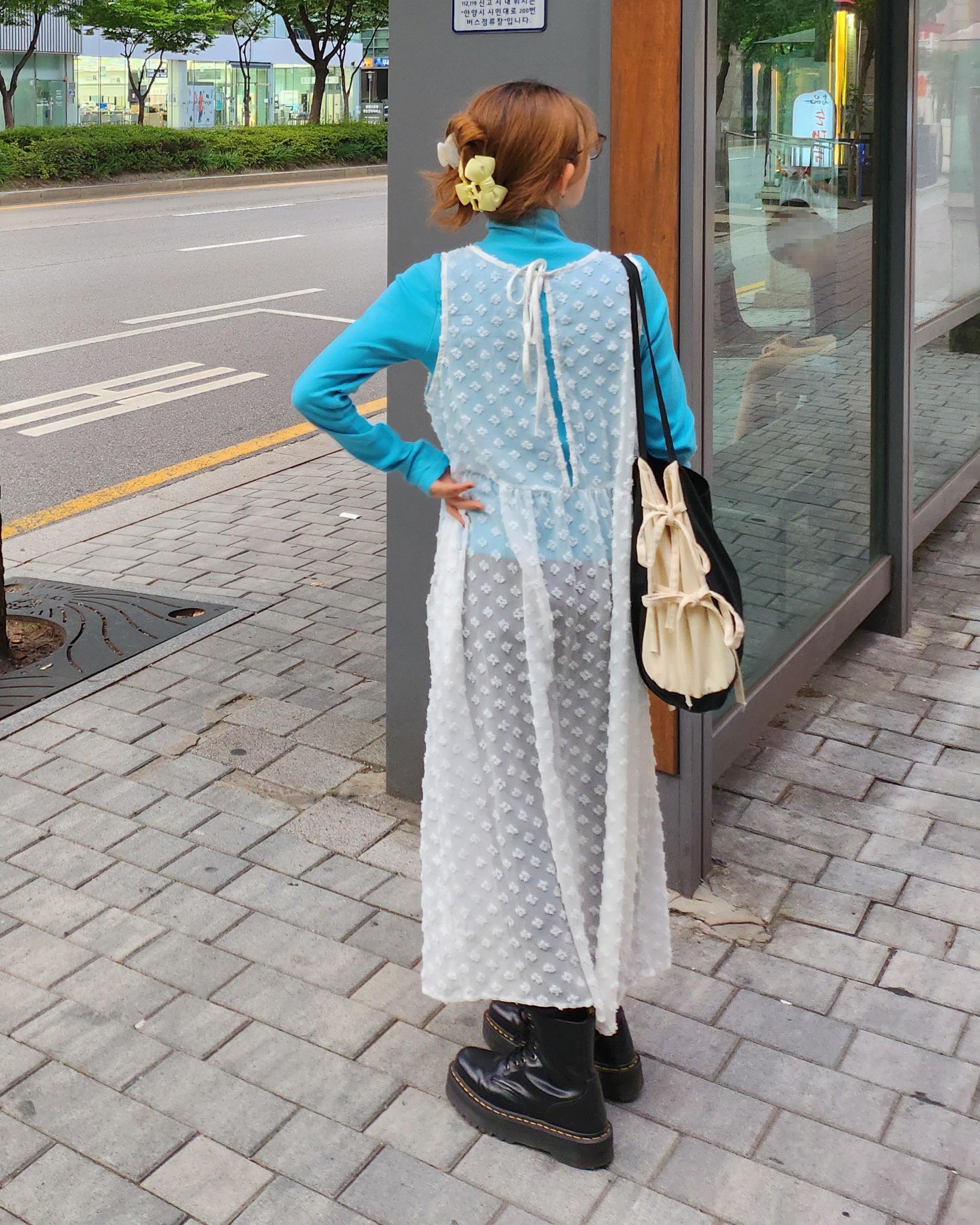 flower layered dress