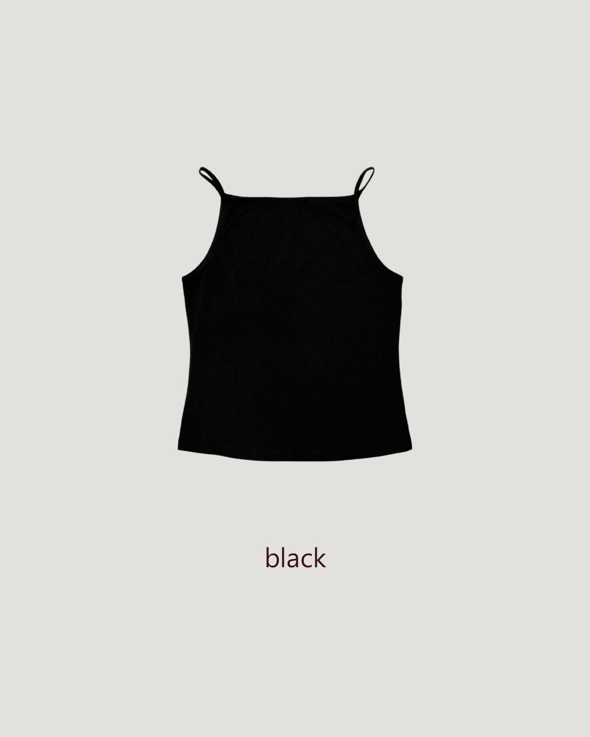 square neck basic color camisole