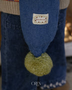 【OREN】merci pom-pom muffler