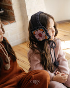 【OREN】tiji flower knit hairband