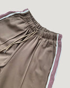 red line wide track pants