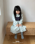 【BANANAJ】lettering waffle dress