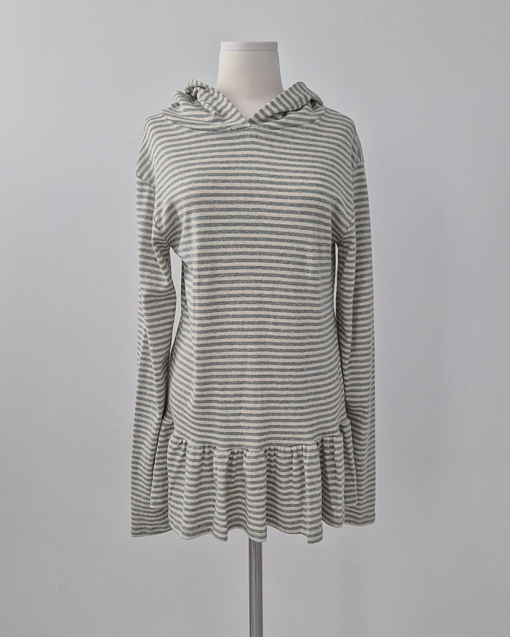 stripe hem frill food T