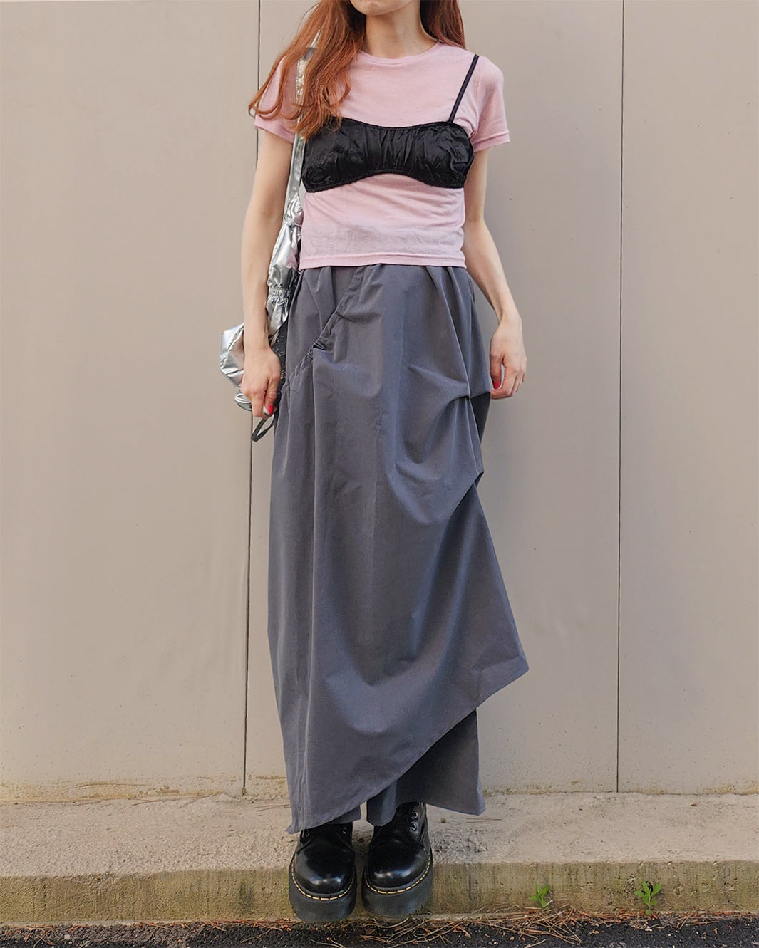 satin shirring short bustier