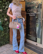 polka dot halter neck bustier