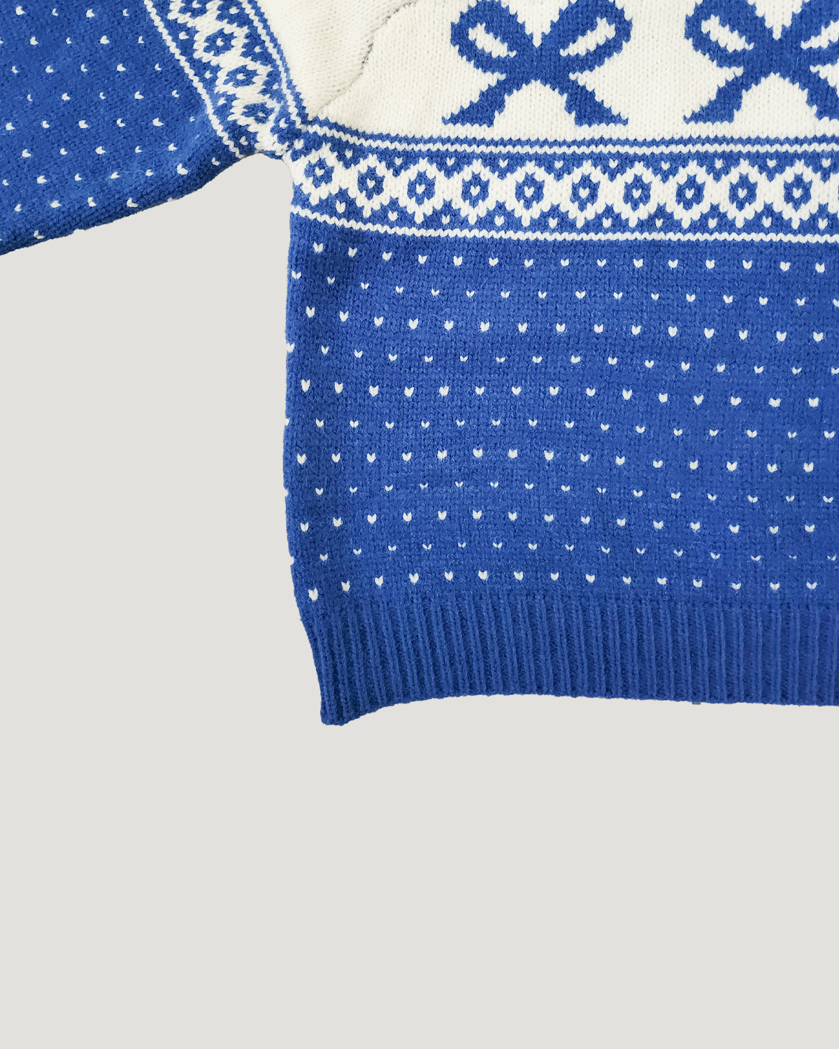 ribbon nordic pattern knit