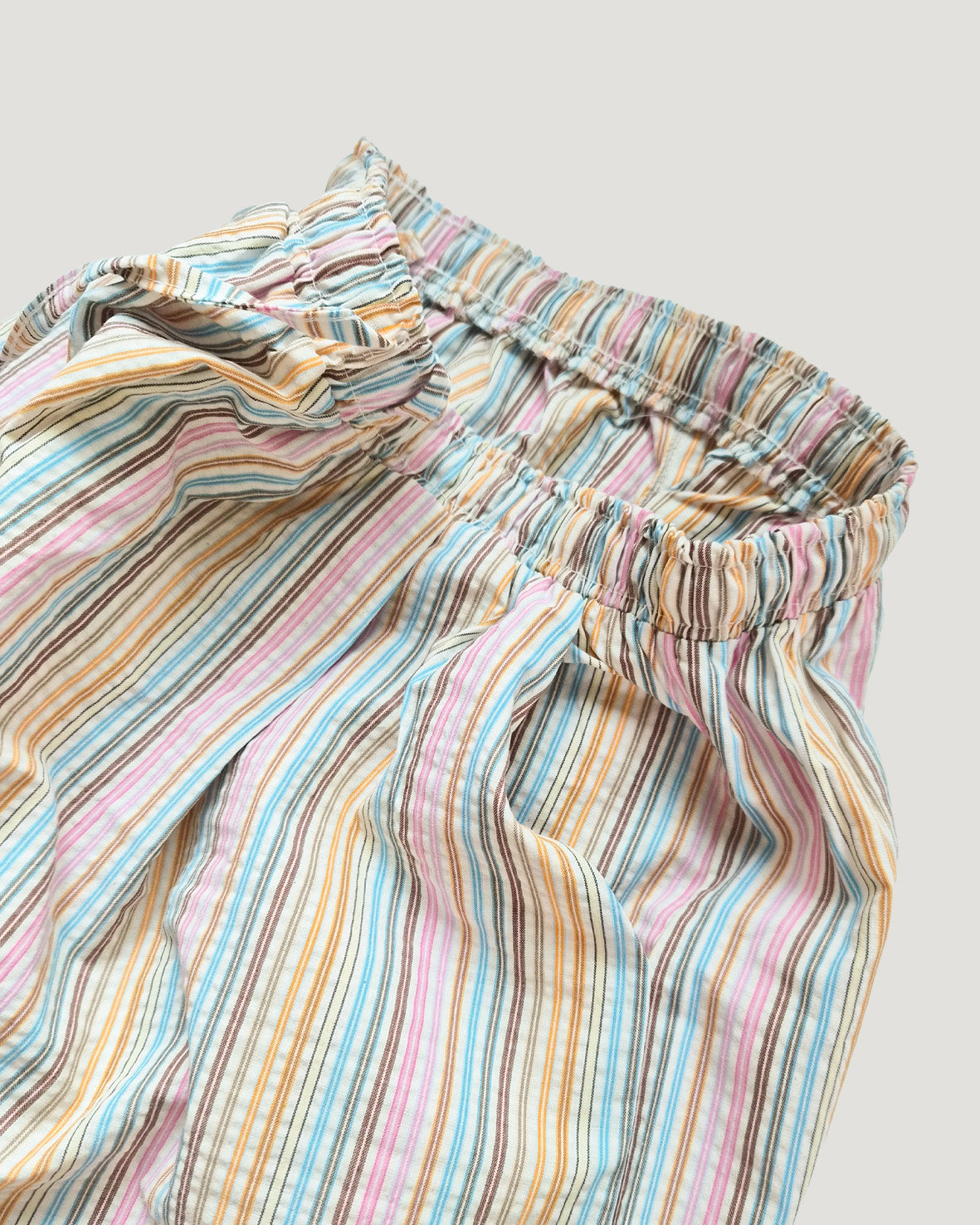 multi stripe wide pants