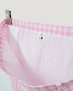 gingham check low waist micro mini skirt