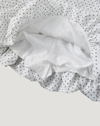 dot frill balloon mini skirt