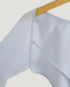 stripe shirt bolero
