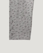 flower button point capri leggings