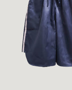 track satin bermuda pants