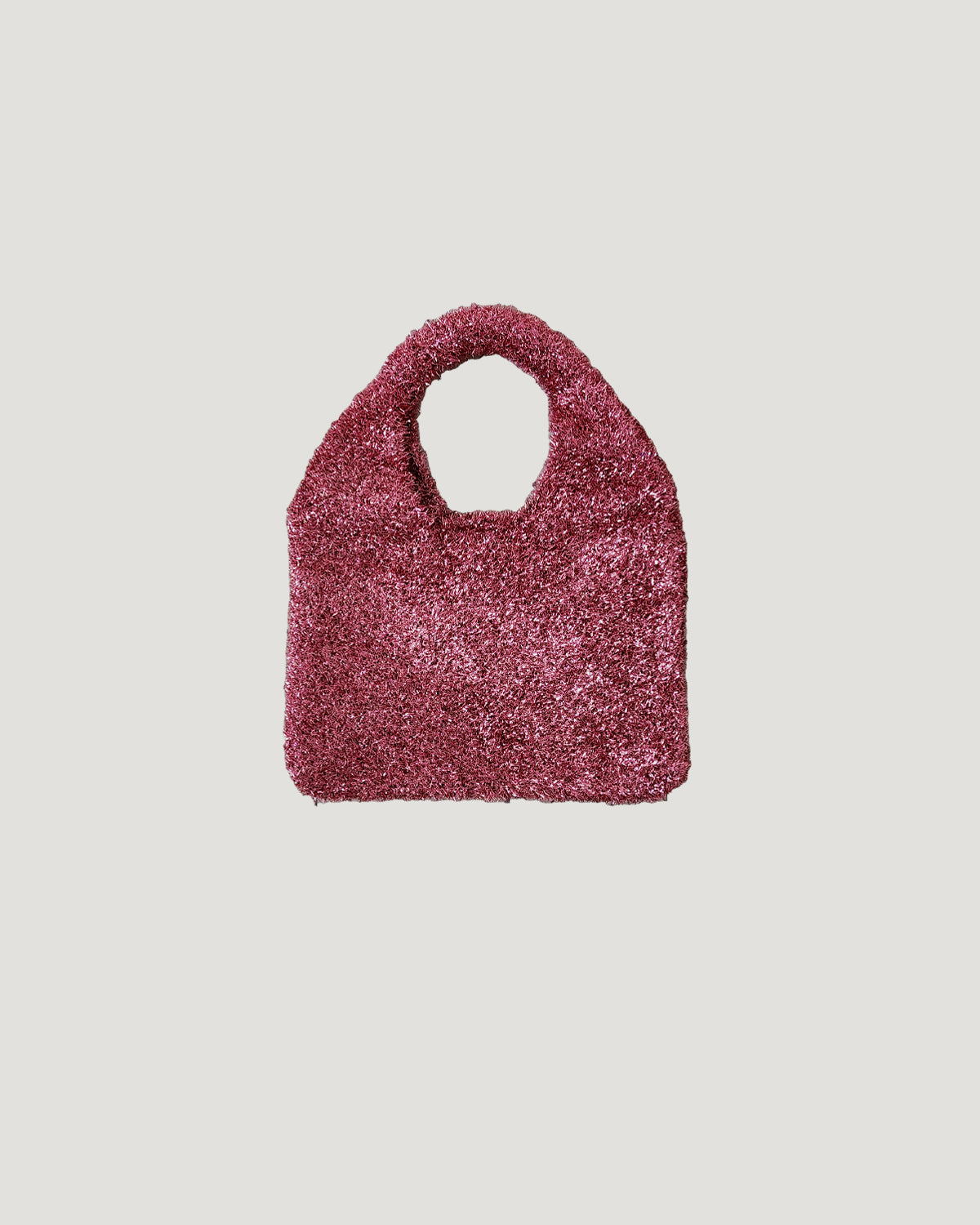 glitter knit mini bag