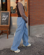 heart pocket corduroy pants
