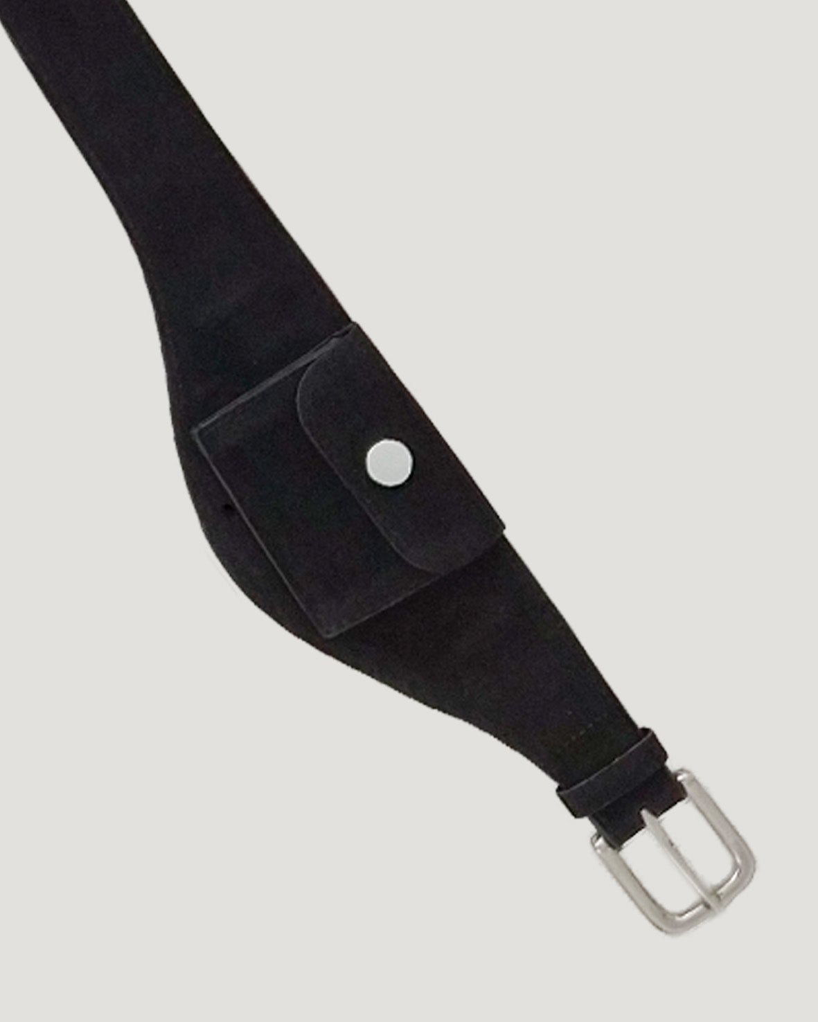 faux suede pocket belt