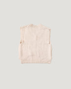 volume V neck knit vest