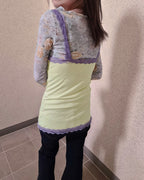 bicolor lace point camisole