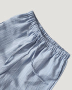 stripe hem frill pants