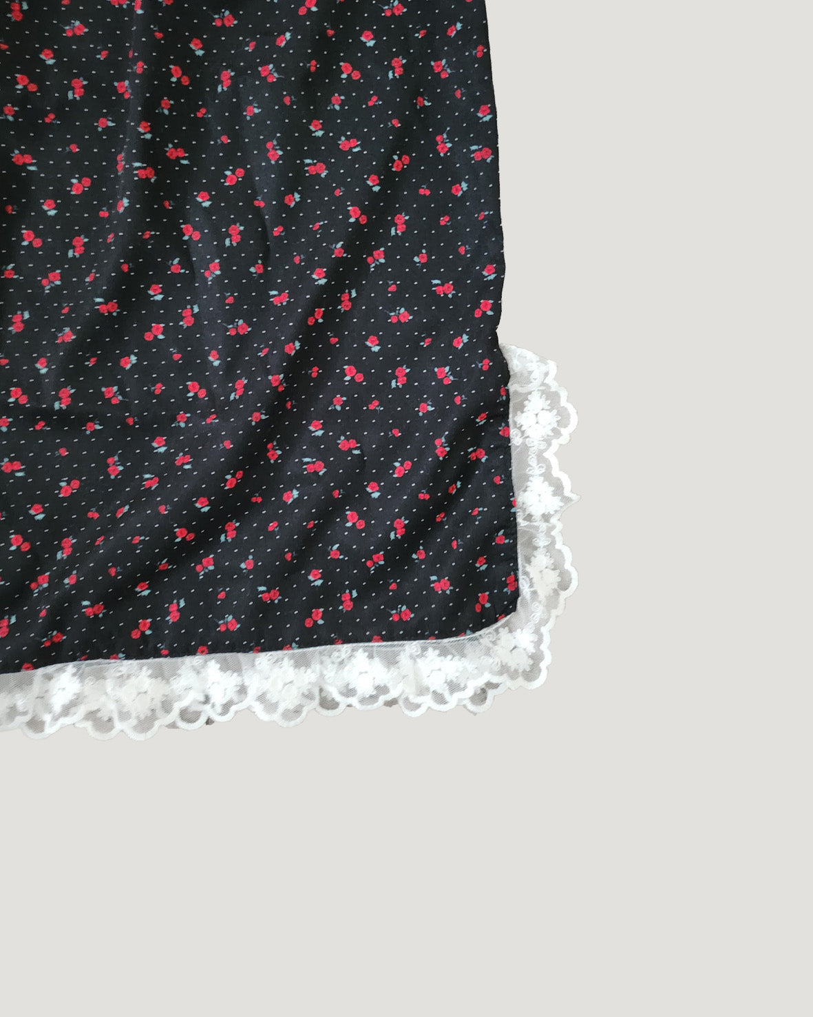 flower lace point midi skirt