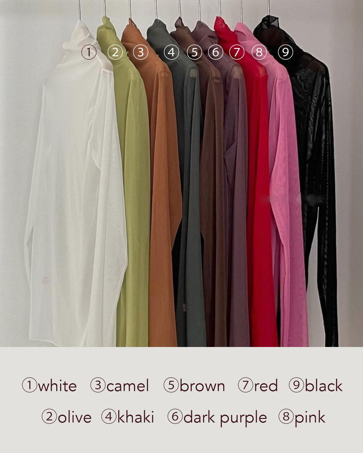 turtleneck mellow sheer mesh top