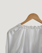 frill double ribbon blouse