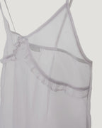 sheer frill camisole dress